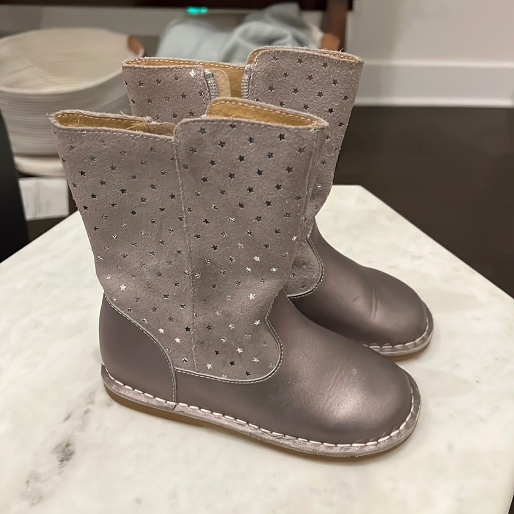 Girls leather/suede boots